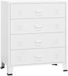 vidaXL Industrialna Komoda Biała 78X40X93 Cm Metalowa 13452-339616