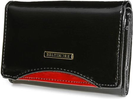 Skórzany portfel damski czarny Beltimore A04