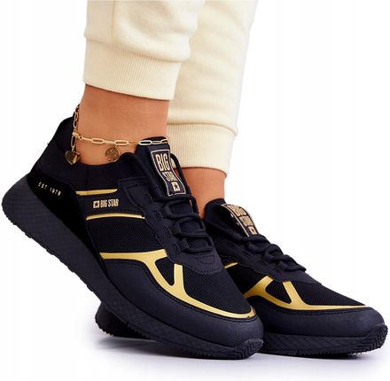 Damskie Sneakersy Big Star Czarno-Złote r.39 - Ceny i opinie