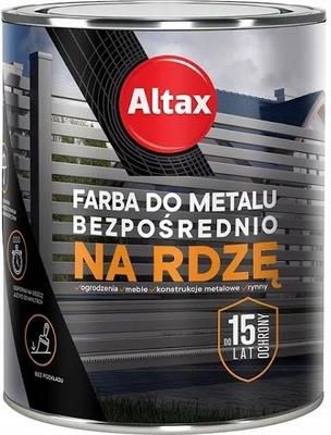 Altax Farba do Metalu Na Rdzę 0,75L Czarny Mat