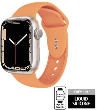 Crong Liquid Pasek Do Apple Watch 38/40/41 mm Pomarańczowy (CRG40LQBORG)