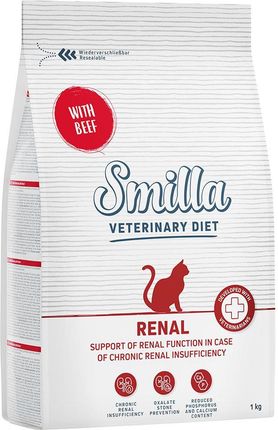 Smilla Veterinary Diet Renal Wołowina Karma Sucha Dla Kota 4Kg
