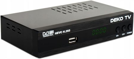 Manta DVBT024PRO Decodificador TDT2 DVBT-T2 HEVC H.265 FullHD Negro