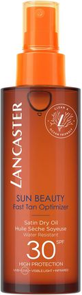 Lancaster Sun Beauty Suchy Olejek W Sprayu Przyspieszający Opalanie Spf 30 150Ml