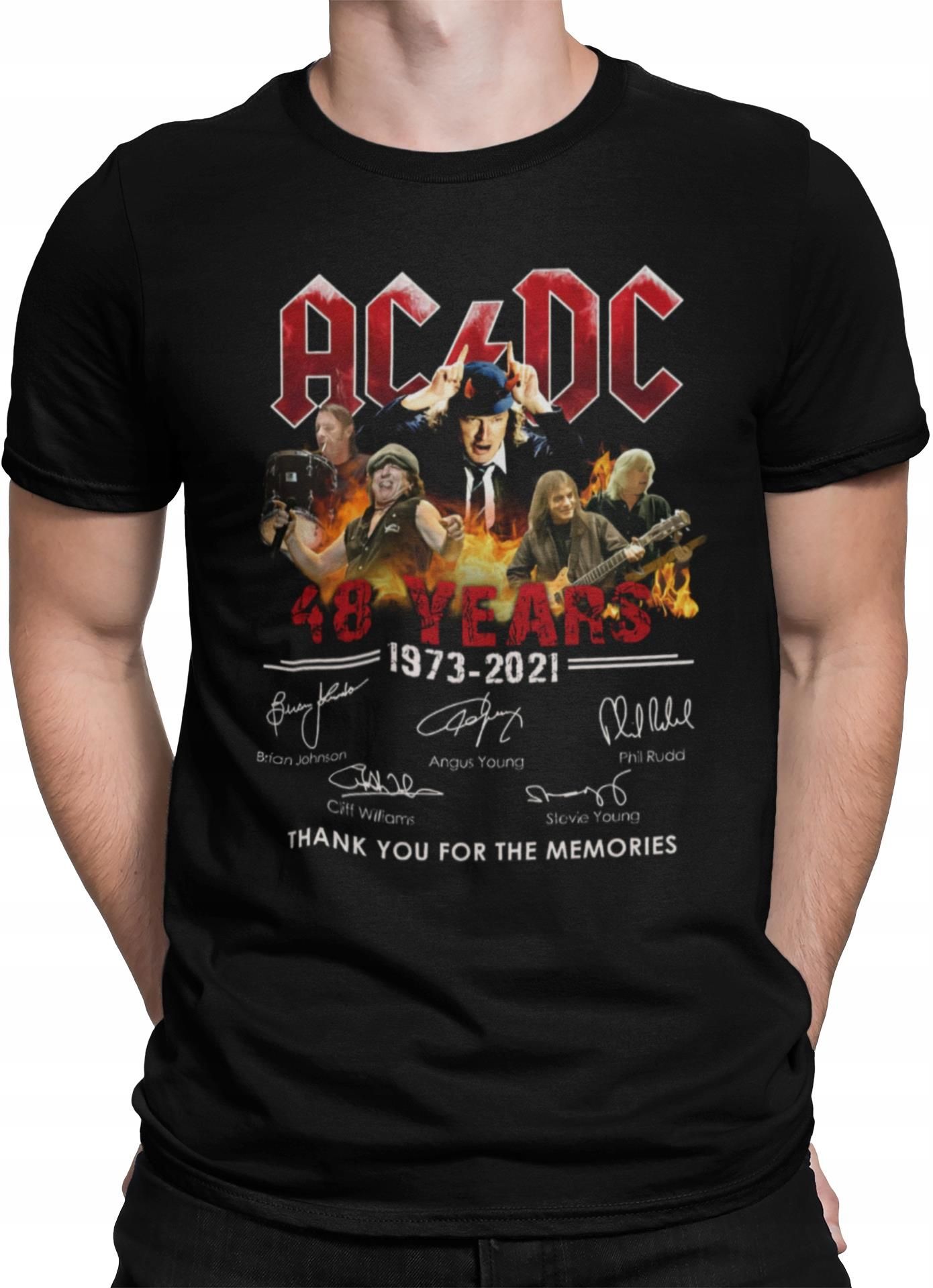 Ac/dc T-Shirt Koszulka 48 lat Autografy Metal XXL - Ceny i opinie ...