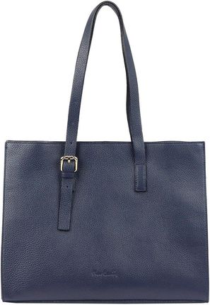 Piękna duża skórzana shopperbag Pierre Cardin