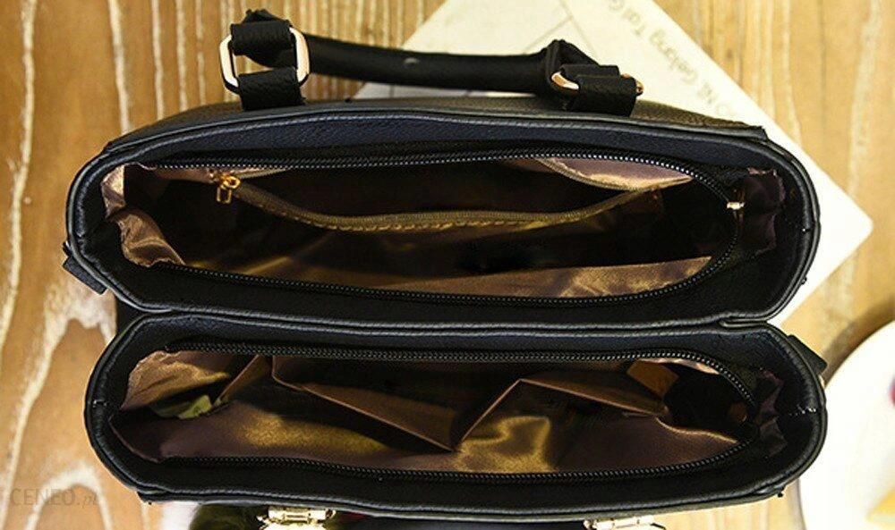 Skórzana czarna torba podróżna travel bag