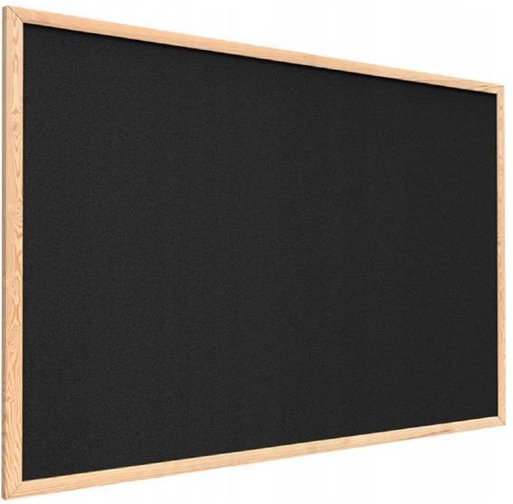 Allboards Tablica Korkowa Czarny Kolor Korka (Rama Drewniana) 90X60cm - zdjęcie 3 Allboards Tablica Korkowa Czarny Kolor Korka (Rama Drewniana) 90X60cm