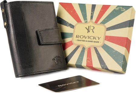 Skórzany portfel męski w stylu retro — Rovicky