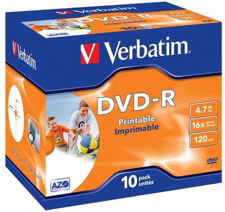 Verbatim DVD-R 4.7GB 16x 10szt Do nadruku