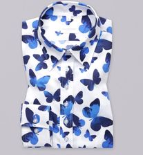 Zdjęcie Biała bluzka w granatowe motyle - Prusice