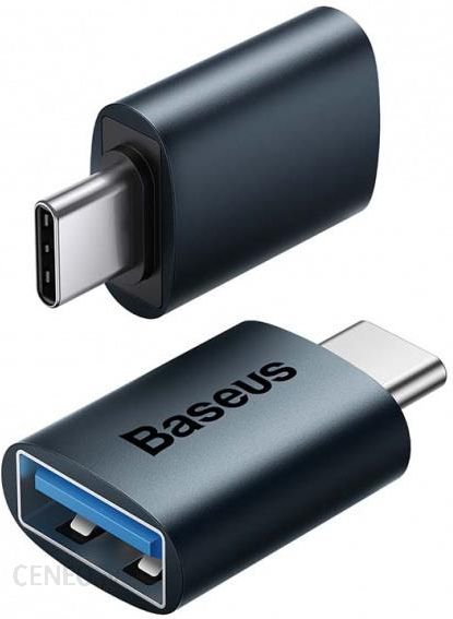 Adapter Baseus Ingenuity OTG USB Type-C do USB-A 3.1, 10 Gbps - niebieski (ZJJQ000003)