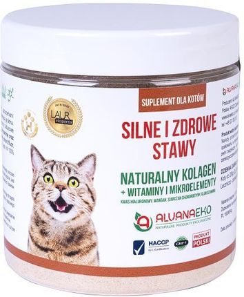 Alvanaeco Naturalne Produkty Ekologiczne Alvana Kolagen Dla Kotów Na Silne Stawy Mąka 300G