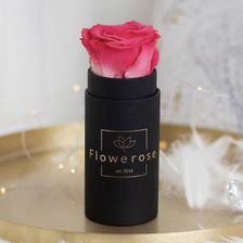 Flowerose Koralowa Róża Czarny Flowerbox Classic Mini - Kompozycje kwiatowe
