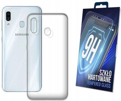 Etui Silikonowe + Szkło do Samsung Galaxy A30