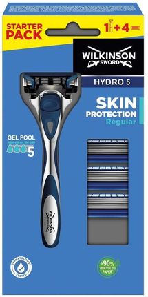 Hydro 5 Skin Protection Regular Maszynka Do Golenia Z Wymiennymi Ostrzami Dla Mężczyzn 1Szt + Wkłady 4Szt