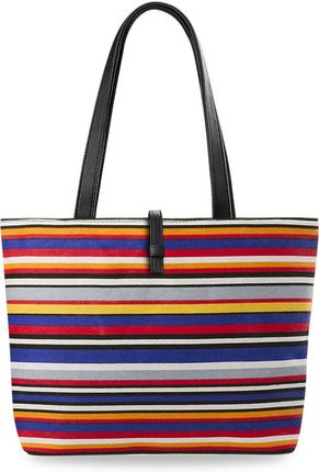 Torebka damska shopperbag eko torba na ramię do ręki kolory wzory - paski