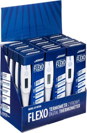 NOVAMA FLEXO Termometr elektroniczny nowej generacji z elastycznąkońcówką 12 szt