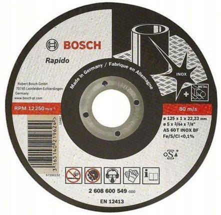 Bosch Tarcze do cięcia metalu 25szt. 2608600549