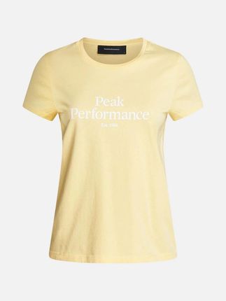 T Shirt Peak Performance W Original Tee - żółty