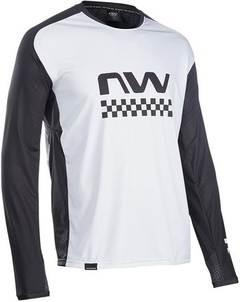 Northwave Koszulka Z Długim Rękawem Edge Biały Czarny R. Xl