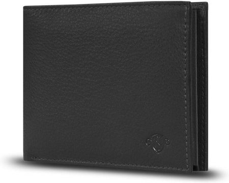 Elegancki skórzany męski portfel RFID SOLIER SW35 czarny