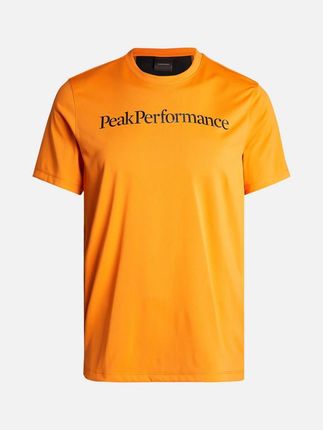 T Shirt Peak Performance M Alum Light Short Sleeve - pomarańczowy/czarny