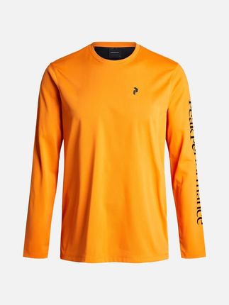 Koszulka Peak Performance M Alum Light Long Sleeve - pomarańczowy/czarny