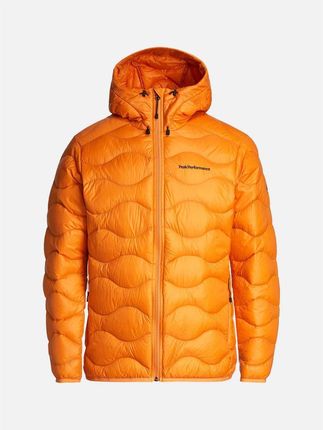Kurtka puchowa Peak Performance M Helium Down Hood Jacket - pomarańczowy