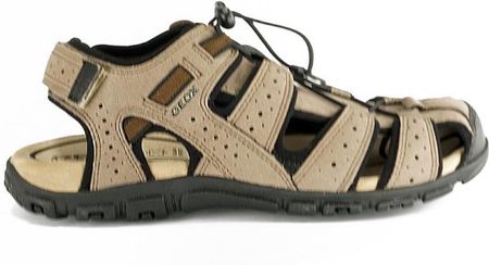 GEOX U6224B SANDAL STRADA B C6088 taupe/black, sandały