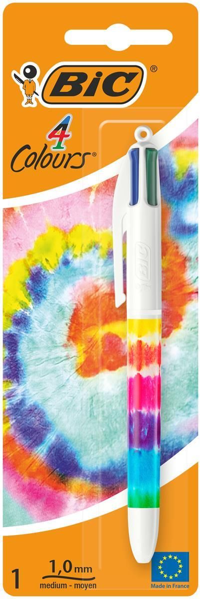 Zdjęcie Bic Długopis Automatyczny Czterokolorowy 4 Colours Decor Tie Dye 503806 Blister Intensywny - Przemków