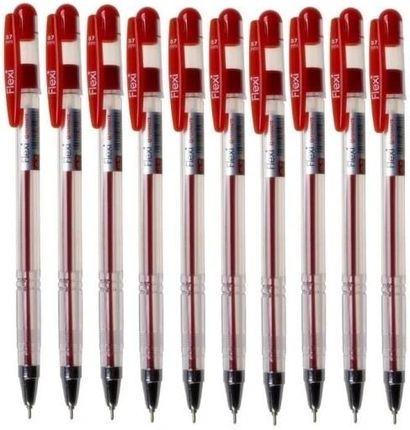 Penmate Penmate Długopis Flexi Czerwony 10Sztuk