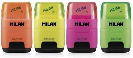 Milan Milan Temperówka Z Gumką Compact Fluo