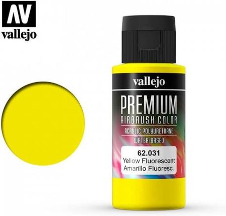 Vallejo 62031 Fluorescent Yellow Premium 60Ml