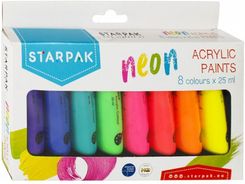 Zdjęcie Starpak Farby Akrylowe Neonowe 484981 8 X 25 Ml - Korsze