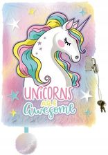 Majewski Pamiętnik Z Kłódką "Włochacz" A5 96K Rainbow Unicorn - Szkolne artykuły papiernicze