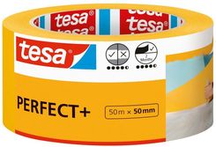 Zdjęcie Tesa Taśma maskująca PERFECT+ 50m x 50mm pomarańczowy (56538) - Rybnik