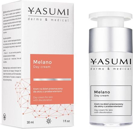 Yasumi Melano Day Cream 30Ml - Rozjaśniająco Ochronny Krem Na Dzień Dla Skóry Z Przebarwieniami I Oznakami Fotostarzenia