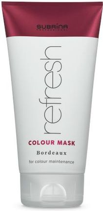 Subrina Professional Refresh Colour Mask Maska Odświeżająca Kolor Włosów Bordeaux 150 ml