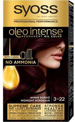 Schwarzkopf  Farba Do Włosów Bez Amoniaku - Syoss Oleo Intense * 3-33