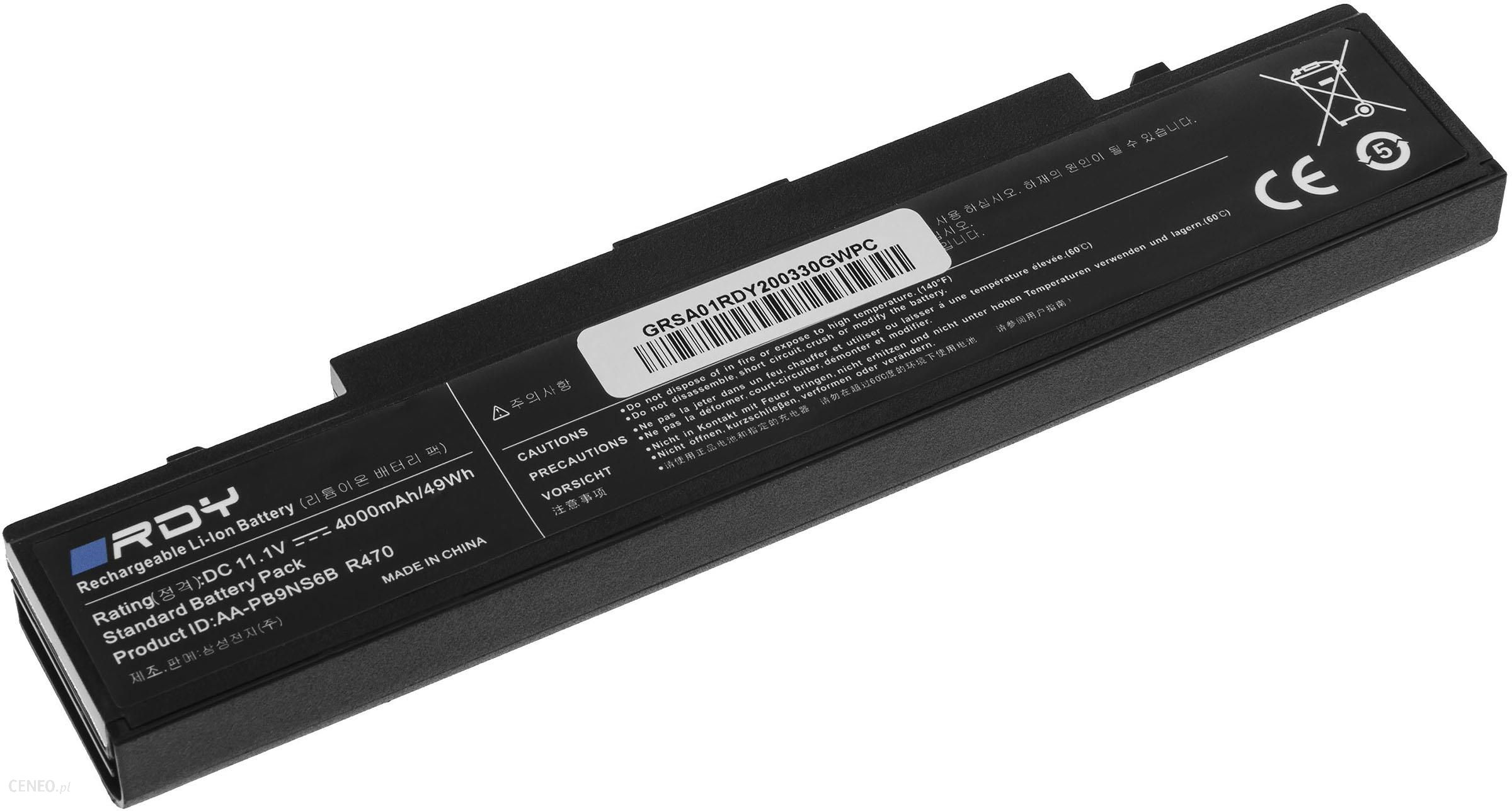 Rdy Bateria AA-PB9NC6B AA-PB9NS6B do Samsung R519 R522 R530 R540 R580 R620 R719 R780 RV510 RV511 NP350V5C NP300E5C (SA01BRDY)