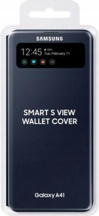 Etui S View Wallet Cover Samsung A41 Czarny