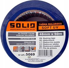 Zdjęcie SOLID Taśma malarska SOFT UV 48mm x 50m, 5069 - Gdańsk