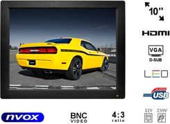 Zdjęcie Monitor LCD 10cali cali LED VGA HDMI AV USB BNC 12V 230V... (NVOX PC105VHB) NVOX - Bieruń