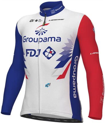 Ale Cycling Koszulka Z Długi Rękawem Groupama Fdj Ls Biały Niebieski Czerwony R. 3Xl