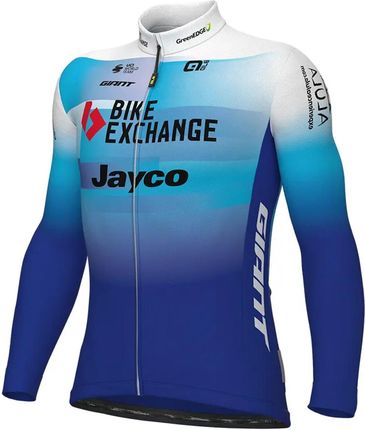 Ale Cycling Koszulka Z Długi Rękawem Bike Exchange Ls Niebieski Biały R. M