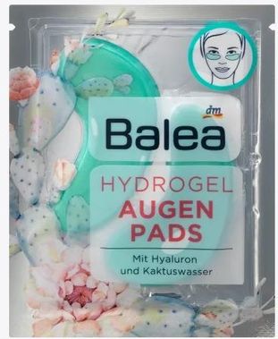 Balea, Hydrogel, Płatki pod oczy z wodą kaktusową, 2 sztuki