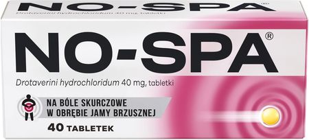 No-Spa na ból brzucha 40 mg 40 tabletek