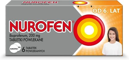 Nurofen dla dzieci ibuprofen 200mg 6 tabletek leki przeciwbólowe