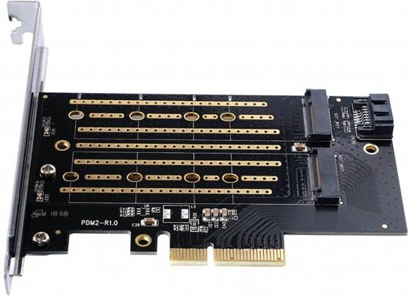 Karta PCI-E ORICO na M.2 NVMe i M.2 SATA (PDM2-BP) - zdjęcie 1 Karta PCI-E ORICO na M.2 NVMe i M.2 SATA (PDM2-BP)